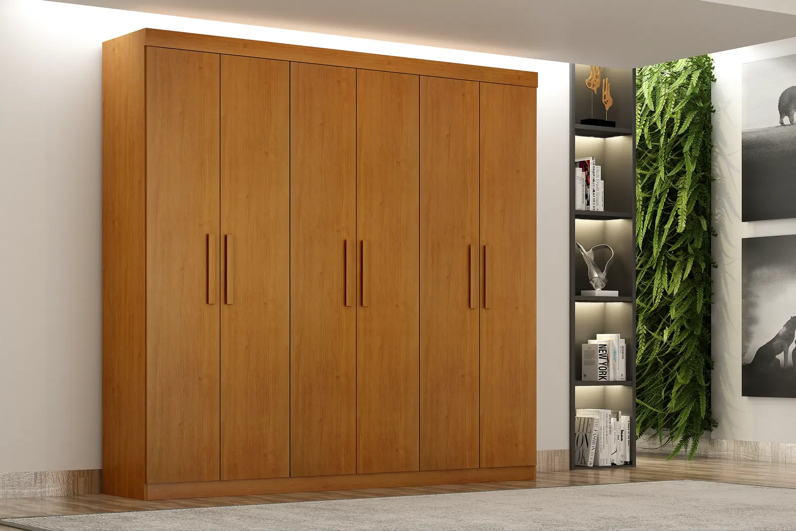Ubatuba Plus 6 Portas: Roupeiro Ubatuba Plus 6 Portas em ambiente